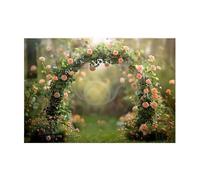 PPcdfre 210x150cm Photography Background Fabric Wreath Scenery Wedding 3D Party Holiday Portrait Photography Backdrops,C