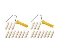 PPcdfre 22 Piece 6 Inch Foam Roller Brushes Kit Paint Roller Refills Paint Roller Covers Home Repair Paint Roller Kits