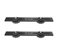 PPcdfre 2pcs 8 Inch Dual Flash Camera Mount Tripod Bracket with 1/4 Screw for 3D Stereoscopic Photography DSLR Camera