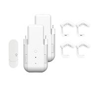 PPcdfre 2PCS Automatic Curtain Opener with Voice Control WiFi Smart Curtain Motor Temperature Light Sensor Silent Timing
