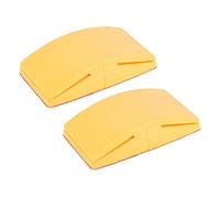 PPcdfre 2X 5 Inch Sanding Block Rubber Hook Loop Backing Pad Sandpaper Holder Hand Grinding Block Polishing Tools A