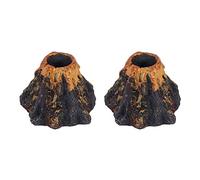 PPcdfre 2X Volcano Shape Aquarium Fish Tank Decor Oxygen Pump Air Bubble Stone Air Pump Drive Fish Tank Toy