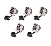 PPcdfre 3 Pole Holder 3 Pole Waterproof Male and Female Microphone Audio Plug Xlr Balanced Threaded XLR Head Holder, A