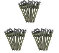 PPcdfre 30Pcs Carp Fishing Connector Swivels PVA Tube Bags Stems Solid Bag Stems Lead Insert End Terminal Tackle Mash