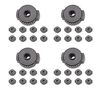 PPcdfre 36Pcs ABS Drum Set Quick Release Nuts Cymbal Quick Assembly Drum Mate Replacement Accessories