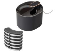 PPcdfre 3L Automatic Pet Cats Water Fountain Silent Cats Drinking Fountain USB Electric Feeder Pet Water Dispenser for Dog-Black