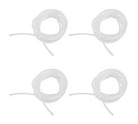 PPcdfre 4 Pcs 1mm x 3mm Silicone Food Grade Tube Beer Water Air Hose Pipe 2 Meters