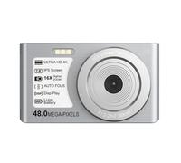 PPcdfre 48MP 4K Mini Digital Camera 16X Zoom Autofocus Webcam Filter Wide-Angle Anti-Shake Built-In Fill Light Student Camera A