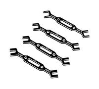 PPcdfre 4Pcs Wrench 3/3.2/3.5/3.7/4/5/5.5/6mm Turnbuckle Nut Ball End Joint Remover Universal Tool for RC Car Drone Boat Black