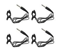 PPcdfre 4X Black Universal Guitar Acoustic Clip on Pickup Piezo Contact Microphone