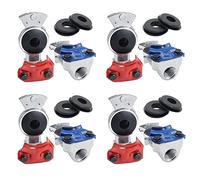 PPcdfre 4X Universal Gladhand Emergency & Service Brake Air Hose Coupling Connectors Glad Hands Parts