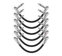 PPcdfre 6pcs Guitar Effects Instrument Connection Cable 15cm 1/4inch Guitar Effects Instrument Connection Cable