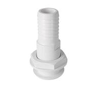 PPcdfre Marine Boat Thru Hull Fitting Connector for 5/8, 3/4, 1 Inch Hose Boat Drain Bilge Pump Plumbing Fittings White