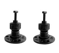 PPcdfre Thickened Iron Pipe Water Pipe Staircase Industrial Wind Fixed Bracket Stair Railing Wall Support Fixings 2 Pieces