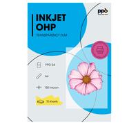 PPD 10 Sheets A4 Inkjet Premium OHP Acetate Transparency Film - Overhead Projector Film PPD-34-10