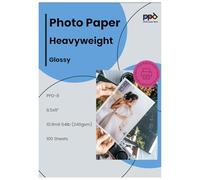 PPD 100 Sheets A4 Inkjet Premium Glossy Photo Paper 260gsm Instant Dry Water-Resistant PPD-8-100