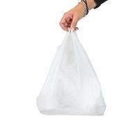 PPD 100 White Plastic Vest Carrier Bags Extra Large 16"X25"X29" 22Mu