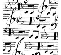 PPD 20-Pack 3-Ply Disposable Napkin, Music Notes, 33 x 33 cm, Paper, Made in Germany