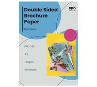 PPD 50 Sheets A3 Inkjet Brochure Paper Double-Sided Matt (130g) Ultra Smooth PPD-140