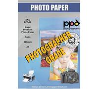 PPD 50 Sheets A3 Inkjet Premium Satin (Lustre) Photo Paper 200gsm Professional Grade PPD-82-50