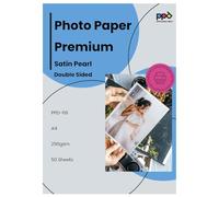 PPD 50 Sheets A4 Inkjet Professional Grade 290gsm Photo Paper Satin Double Sided PPD-69-50