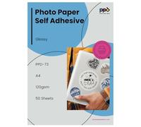 PPD 50 Sheets A4 Vinyl Sticker Paper Glossy Printable Inkjet | Self-Adhesive Premium Backing. Waterproof, Tear-Resistant, and Quick-Drying Sheets for Labels and Custom Decals. PPD-73-50