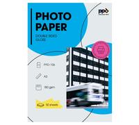 PPD 50 Sheets Inkjet Photo Paper A3 Double Sided Gloss/Gloss (180gsm) PPD-106