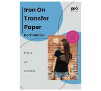 PPD Inkjet Premium T Shirt Transfer Paper A4 for Dark Fabric x 5 Sheets PPD-4-5