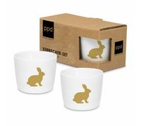 PPD Pure Easter gold Egg Cup Set 2 pcs Egg Cup Egg Holder New Bone China