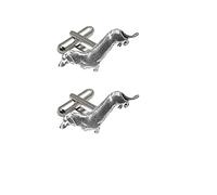 PPD24 Dachshund Dog Made From Fine English Pewter On A Pair Of Cufflinks Handmade In Sheffield By CreatedByJake