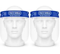 PPE Face Shield Isolation Mask with Adjustable Headband, Soft Sponge|NHS, CE & UKCA Certified|Full Face Splash Protection, Double Anti-Fog HD Vision PET Visor| For Healthcare Workers, Dentists, Labs