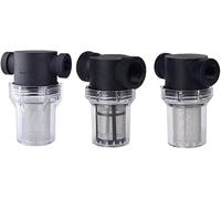 PpeiliL 1pc Transparent Water Filter Kit - for Household Pipes, Drip Irrigation,Hydroponics - 1/2'', 3/4'', 1'' Connections(G3I4 20 Mesh)