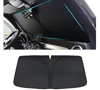 PpeiliL For Toyota VELLfire II 2009-2014 Blocks UV Rays Sun Visor Protector Front Window Sunshades Foldable