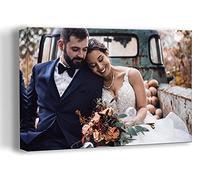 PPersonalised Canvas Print Water Resistance Ink 4 sizes | Custom Wall Art from Your Photo | Upload Your Own Image | A4 A3 A2 A1 Sizes | Personalised Gifts for Home, Office, Bedroom (A3 (12"X16"))