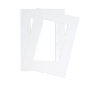 PPF (Art) Limited Two Pack of Pure White Picture/Photo Mount Size 16X20 to fit Image 8x12