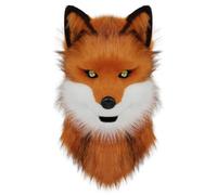 PPFINE Animal Faux Fur Wolf Dog Furry Full Head Mask Cosplay Costume Accessories for Halloween Party