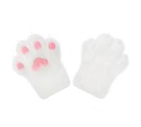 PPFINE Furry Paws Gloves Faux Fur Plush Animal Cat Claw Mittens Costumes Cosplay Accessories for Halloween Theme Party