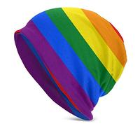 PPFINE Transgender Pride Flag Slouchy Beanie for Men/Women Oversize Daily Baggy Skull Cap Thin Knit Hat