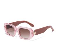 PPFVVTV Frame Sunglasses Color Polygon Glasses Street Shot Sunscreen Sunglasses(fense)