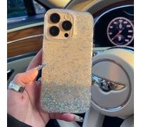 PPFVVTV Luxury Glitter Transparent Slim Case for iPhone 16 15 14 Pro Max Plus 12 13 11 Clear Soft Tpu Shockproof Ultra Thin Cover(for iPhone 16 Pro Max/Clear)