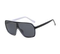 PPFVVTV Luxury Sunglasses Women Oversized Sunglass Men Summer Traveling Windproof Goggles Uv400(Black Gray)