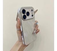 PPFVVTV Luxury Vintage Cowboy Jeans Fabric Bumper Case for Iphone 17 16 15 14 13 Pro Max Plus Retro Armor Plating Shockproof Phone Cover(for Iphone 16e/White)