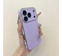 PPFVVTV Luxury Vintage Cowboy Jeans Fabric Bumper Case for Iphone 17 16 15 14 13 Pro Max Plus Retro Armor Plating Shockproof Phone Cover(for Iphone 15 Pro Max/Purple)