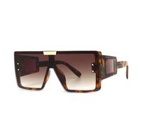 PPFVVTV Visor Sunglasses Women Men Oversized Windproof Punk Glasses Big Frame Goggles Shades Sport UV400,leopard,One size