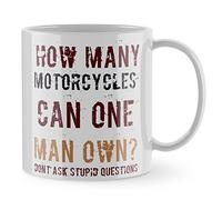 PPH Motorbike Mug - How Many Motorcycles, Motorcycle Gift, Biker Bike Dad 879 Fathers Day Cup