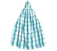 PPHGUT 90'S Cup Design Print 190cm Hooded Carnival Themed Cloak Comfortable Cosplay Costume Outdoor Celebrations