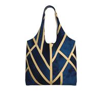 PPHGUT Abstract Geometric Print Unisex Oversized Canvas Tote Bag Shopping Travel Lightweight Shoulder Handbag
