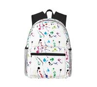 PPHGUT Abstract Paint Splashes Print Casual Backpack Lightweight Travel Outdoor Adventures Camping Dual Shoulder Bag