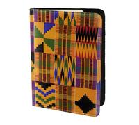 PPHGUT African Ethnic Pattern Print Men Women Passport Travel Document Lightweight Stylis Secure Business Leisure