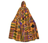 PPHGUT African Ethnic Pattern Print Unisex Full Length Hooded Halloween Cloak For Cosplay Medieval And Festivals Fits